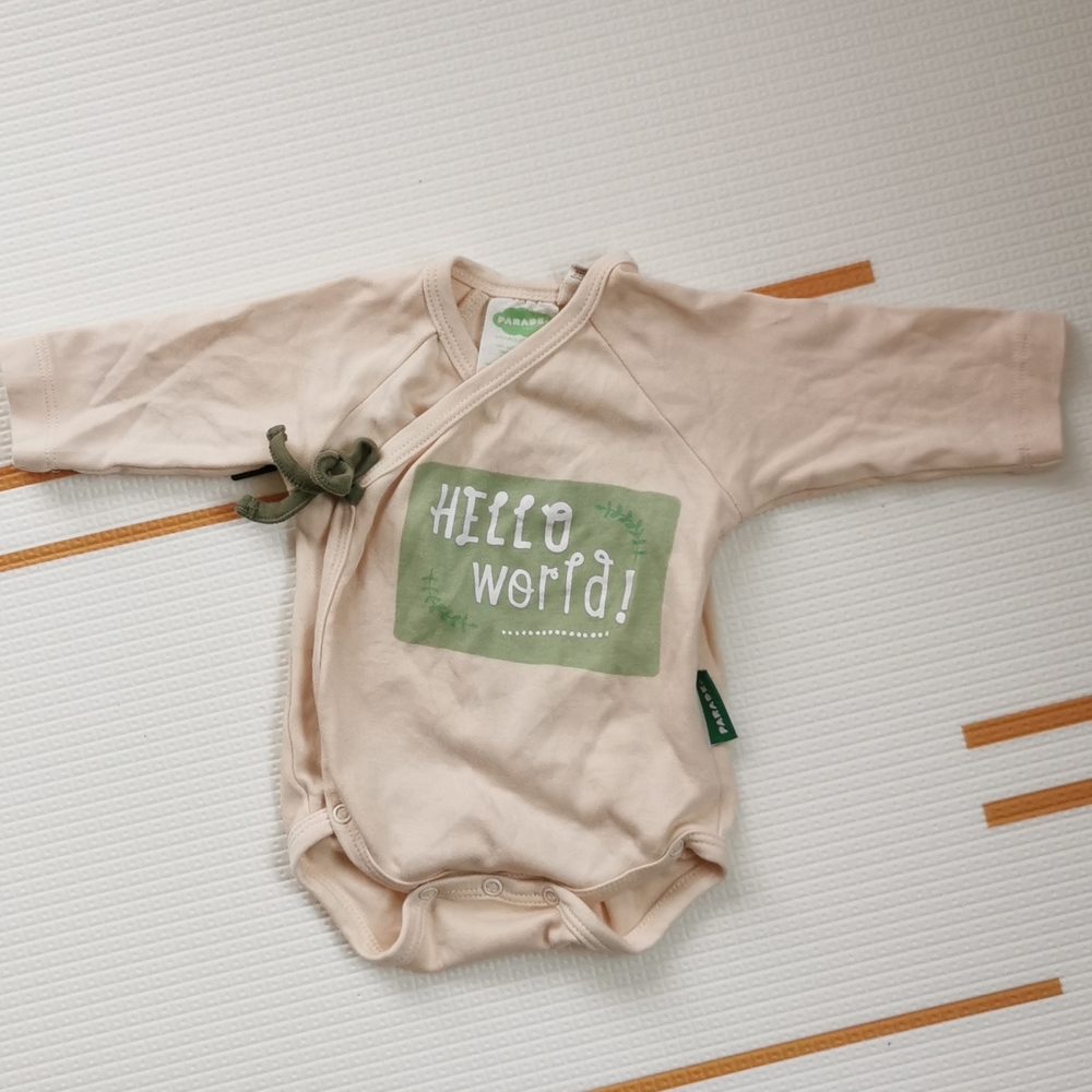 Parade organic cotton kimono style body suit